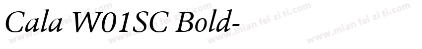 Cala W01SC Bold字体转换